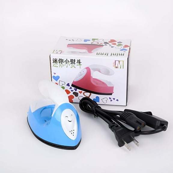 HIBIBUD Mini Heat Press Machine,Portable Electric Iron With Silicone Heat Insulation Pad,Small Travel Iron With Charging Base For DIY Craft Projects Clothes