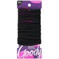 thumbnail image 1 of Goody Ouchless Lazos elásticos para el cabello – 50 quilates, color negro, 2 mm, bandas de goma para el cabello, accesorios para el cabello sin dolor para mujeres y hombres, hechos para trenzas durade, 1 of 3