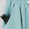 thumbnail image 3 of MKLEKYY Pantalones Cortos de Mezclilla para Mujer, de Verano, Estampados de Lino, con Cordón, Sueltos, Elásticos, Informales, para Playa (1), 3 of 4