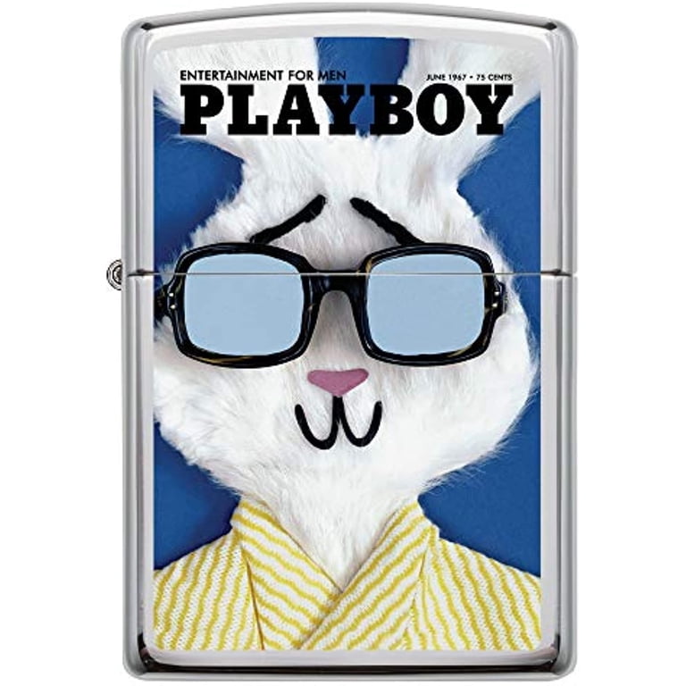 Zippo Playboy Cover June 1967 Pocket Lighter, High Polish Chrome