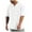 White, variant on cfhntfmh Mens Summer Casual Shirts V Neck Tshirts Loose Soft Short Sleeve Solid Color Basic Tees Tops for Beach Vacation