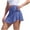 Blue, variant on Uaswgudfs ​Womens Skorts Shorts: High Waisted A-Line with Crossover Design & Concealed Pocket - Stretchy Athletic Skirt Shorts for Women Blue 2XL