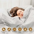 thumbnail image 3 of BNM Cotton Linen Blend Duvet Cover Set, King/ California King, Silver, 3 of 8