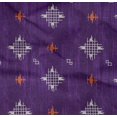 thumbnail image 4 of oneOone Organic Cotton Poplin Twill Fabric Check Kasuri Printed Craft Fabric BTY 42 Inch Wide, 4 of 4