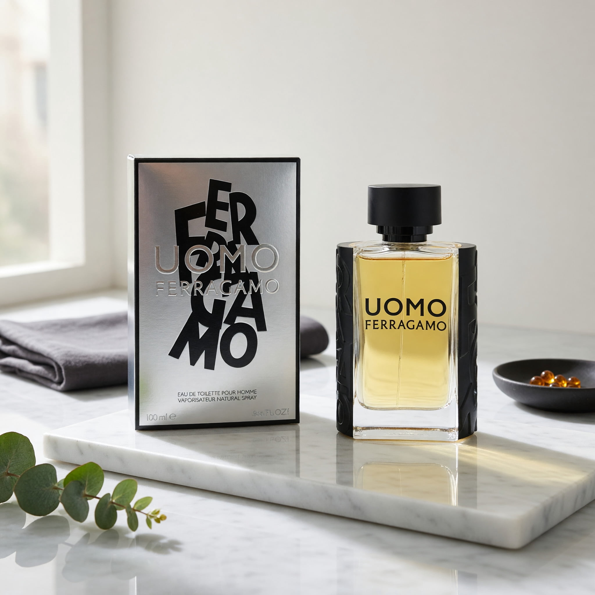 SALVATORE FERRAGAMO ウオモ オードトワレ 100ml Salvatore Ferragamo Uomo Eau De Toilette Spray 3.4 oz, Bergamot