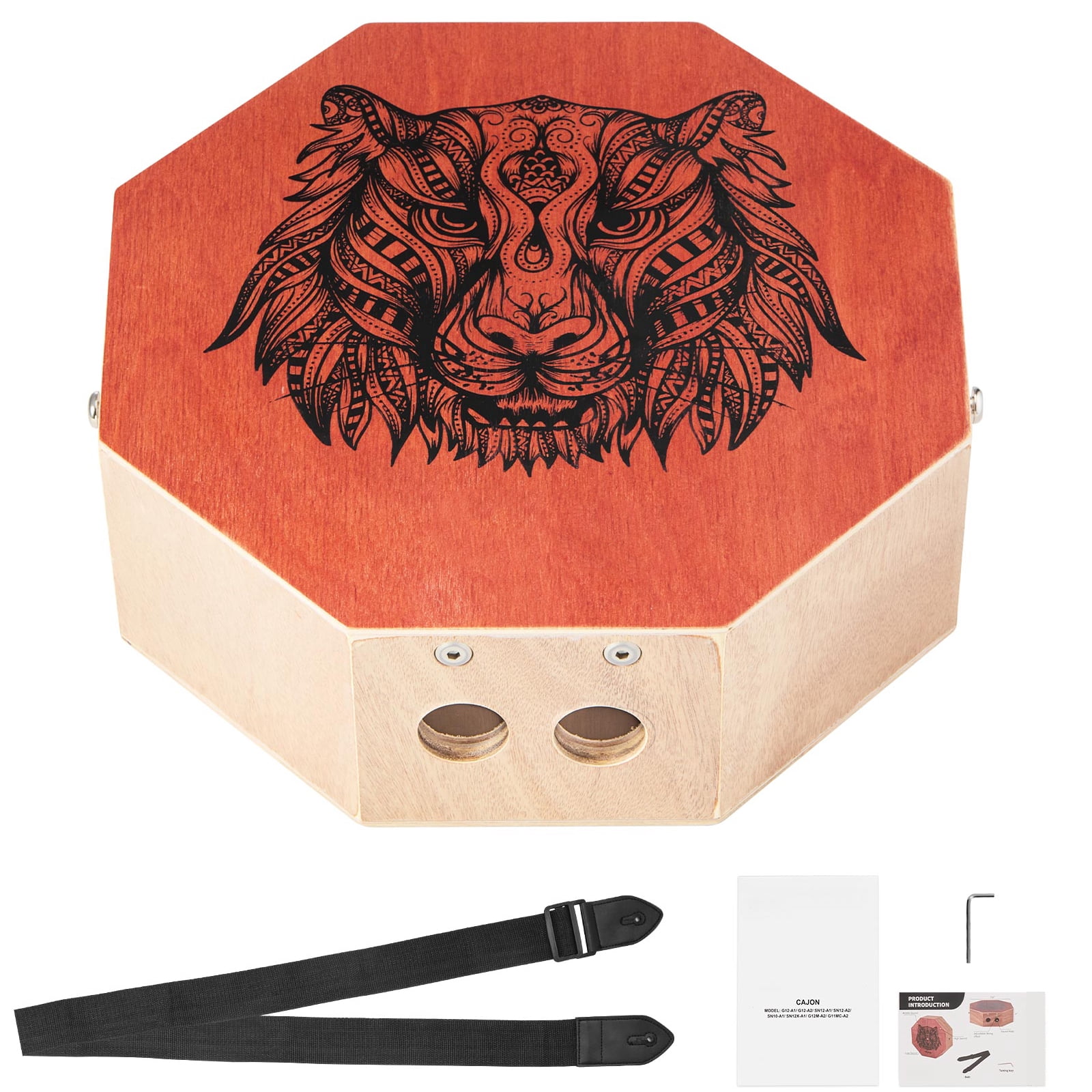 GECKO Portable SD6 Cajon Drum Hand Percussion with Travel Bag