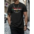 thumbnail image 2 of Men's Casual Round-Neck T-Shirt with Monaco Racing Club Print - Breathable Polyester, Machine Washable - Perfect for Spring & Summer, 2 of 10