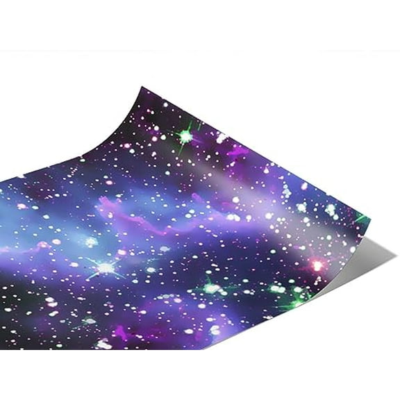 Rwraps Space Sky Nebs Gloss Vinyl Film Wrap 59in x 6in Vinyl Vehicle Car Film Sheet Roll