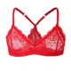 thumbnail image 1 of Encaje Bralette Sin Alambre Crossdress Ropa Interior Confortable rojo Yuyangstore Sujetador de encaje para hombre, 1 of 7