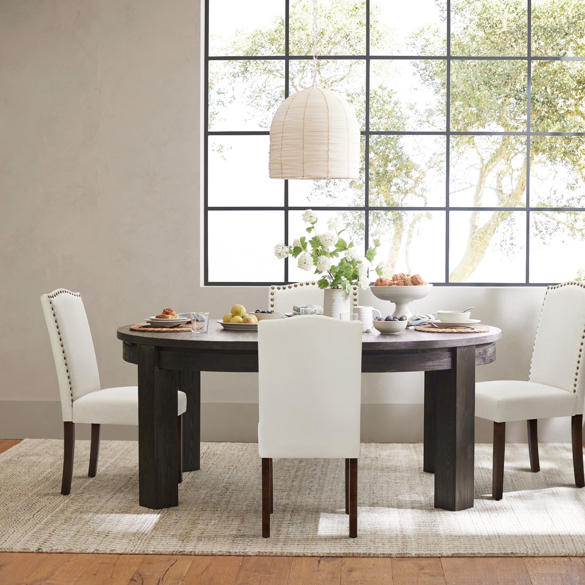 CONCETTA Dining Chairs Set of 2, Upholstered Fabric Kitchen Room Chairs, Beige