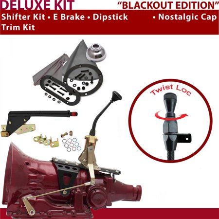 American Shifter C4 Shifter Kit Black 8 in. E Brake Trim Kit Dipstick for F7463