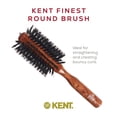thumbnail image 3 of Kent DA2 Finest Hair Brushes for Women Blow Made from Danta Wood - Round Boar Bristle Hairbrush for Medium to Long Hair - Styling Radial Brush and Round Brush, 3 of 6