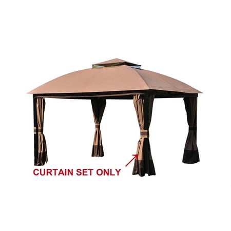 Sunjoy Replacement Curtain for L-GZ659PST 10X13 South Hampton Gazebo