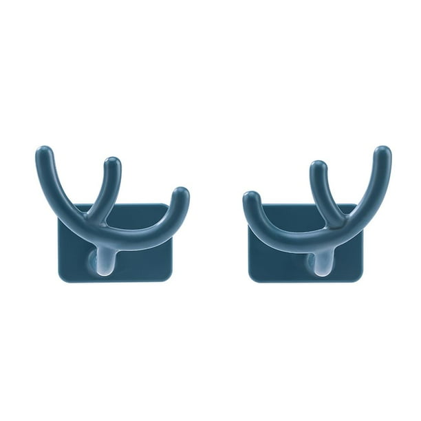 Ganchos Ganchos Multifuncionales En Forma De Asta Ganchos Resistentes Montados En La Pared Tapa Llavero Para Cocina Puerta De Baño Dormitorio 2 Uds Eigraketly HA025820-02