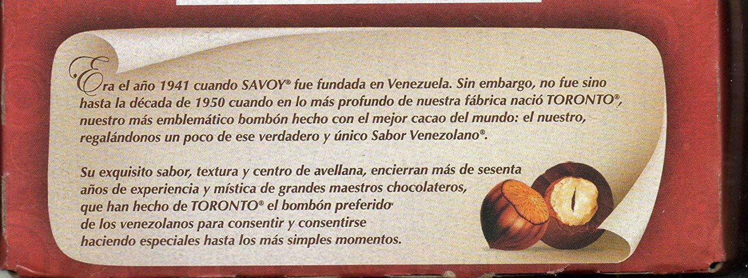 Nestle Savoy Toronto Chocolate Covered Hazelnut Savoy 36 Unit NET Wt 324g