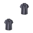 thumbnail image 1 of Sonducket Camisa de poliéster para hombre, cuello vuelto de repuesto, lavable, reutilizable, elegante, Vintage, informal, Top, ropa M METRO 2Conjunto, 1 of 6