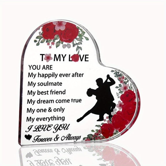 I Love You Acrylic Souvenir Decoration - A Romantic Anniversary Gift For Girlfriends And Boyfriends - Warm Anniversary, Birthday, Wedding, Or Valentine'S Day Gift