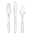 thumbnail image 4 of (6 pack) Great Value Plastic Everyday Clear Assorted Cutlery, 96 Count includes 32F/32S/32K, 4 of 11