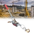 thumbnail image 1 of 4Ton Wire Rope Hand Power Puller Mini Tightener Double Hook Lifting Tool for Heavy Loads, 1 of 7
