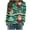 Green, variant on Sgkm Fashion Womens Tops Christmas Graphic O Neck Oversized Sweatshirt Vibrant Tops for Women Trendy M Dark Gray
