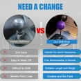 thumbnail image 5 of Round Ball Shift Knob Universal Marble Style Gear Shift Knob 5 6 Speed for Manual Automatic Vehicles with Adapters (Purple), 5 of 7