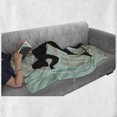 thumbnail image 6 of Hip Hop Soft Flannel Fleece Blanket, Rap Musician with Microphone Silhouette Singing at the Stage Theme Funky Backdrop, Cozy Plush for Indoor and Outdoor Use, 60" x 80", Multicolor, by Ambesonne, 6 of 6