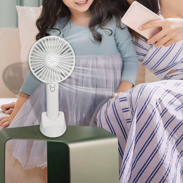 1 Pcs Mini Portable Fan, Handheld Fan With 3 Speeds Small Hand Fan USB Rechargeable, For Women Kids Travel Indoor Outdoor