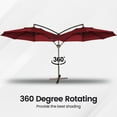 thumbnail image 6 of Mondawe 11ft Cantilever/Offset Hanging Patio Umbrella with Solar Light Included, 6 of 9