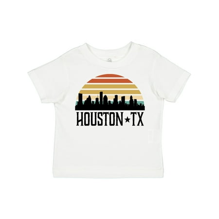 

Inktastic Houston Texas Skyline Retro Gift Toddler Boy or Toddler Girl T-Shirt