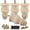 Type A-Unfinished, variant on 5 Inch / 12cm Unfinished Wooden Bun Feet, Btowin VCF 4Pcs Solid Wood Furniture Legs with Threaded 5/16'' Hanger Bolts & Mounting Plate & Screws for Sofa Couch Chair Ottoman Cabinet
