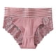 thumbnail image 1 of Gibobby Calzoncillos hipster Ropa interior mujer Algodón Cintura alta Encaje Calzoncillos elásticos transpirables Bragas cómodas para damas（Rosa， M), 1 of 5