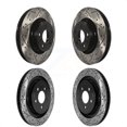 thumbnail image 1 of Front Rear Coated Drilled Slotted Disc Brake Rotors Kit For 2015 Ford Mustang EcoBoost Premium Without Performance Package KD-100575, 1 of 2