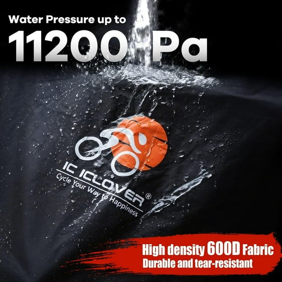 Bike Cover for Transport on Rack, Bicycle Covers for 2 Bikes on Rear Bike Rack, 600D Outdoor Storage Bike Travel Cover on Hitch, Waterproof Bike Rack Covers for 2 Bikes on Car Bike Rack