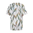 thumbnail image 3 of Fiudx Camisas para Mujer Camiseta Informal de Manga Corta con Cuello En V para Mujer, Blusa Lisa, Talla Grande, a La Moda, 3 of 4