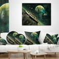 thumbnail image 4 of Designart Alien Planet - Abstract Throw Pillow - 18x18, 4 of 5