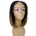 thumbnail image 6 of LUXLUXE Tiara Straight Braided Wig, 12-Inch, 4x4 Hand-Tied Lace Braid, 20+ Natural, Dip-Dyed & Blended Colors, 6 of 7