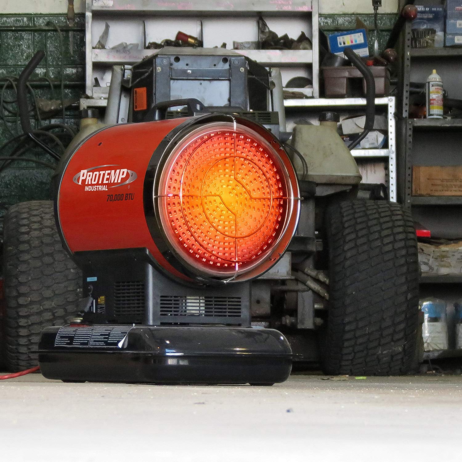 ProTemp PT-70-SS-A Portable 70,000 BTU Kerosene Diesel Radiant Torpedo  Heater - Walmart.com