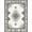 Gray Beige, Pattern 18, variant on ODIKA 8'x10' Washable Area Rug Durable, Non-Slip Round Boho Cow Print Geometric Border Circle Abstract Neutral for Living Room, Under Sectional, Family