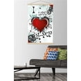 thumbnail image 2 of I Love K-POP Wall Poster with Wooden Magnetic Frame, 22.375" x 34", 2 of 3