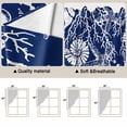 thumbnail image 5 of Swag Valance Curtains for Windows, Navy Blue Coastal Light Filtering Kitchen Curtains, Starfish Coral Ocean Conch Sea Nautical Window Treatment Valances for Living Room, 36x45 - 2 PCS, 5 of 9
