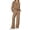 Brown, variant on Women Sweatsuits 2 Piece Sets Jogging Sweatpants Set Lounge Matching Outfits Fall Clothes