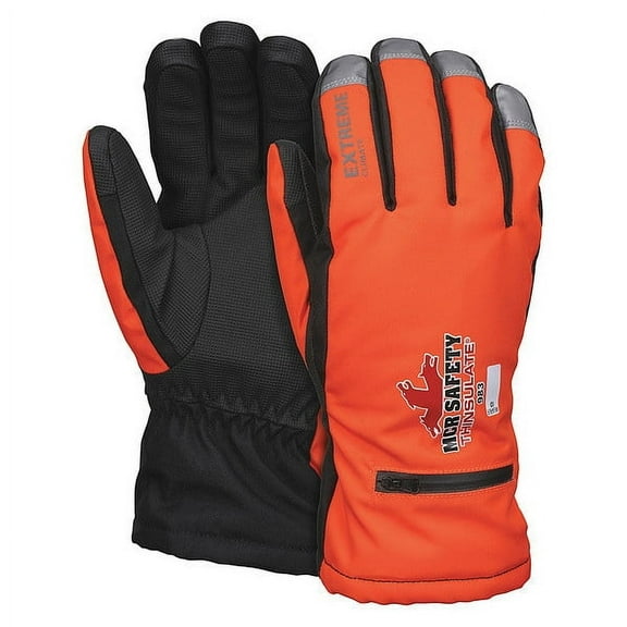 Mcr Safety 983 L ( 9 ), Polyurethane Palm, High-Visibility Orange 983L