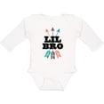 thumbnail image 3 of Inktastic Lil Bro Boys Native Arrow Brother Boys Long Sleeve Baby Bodysuit, 3 of 5