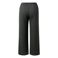 thumbnail image 4 of Women's Pants Straight Wide Leg Baggy Black Pants Womens Pants Casual Soft Pants Dress Pants for Women, 4 of 4