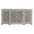 thumbnail image 2 of Pemberly Row 4-Door Transitional Mango Wood Sideboard in Gray, 2 of 4