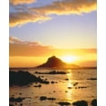 thumbnail image 2 of Talbot Frank, Christopher 15x17 Gold Ornate Wood Framed with Double Matting Museum Art Print Titled - Hawaii, Maui Sunrise over Three Palm Tree Island, 2 of 4
