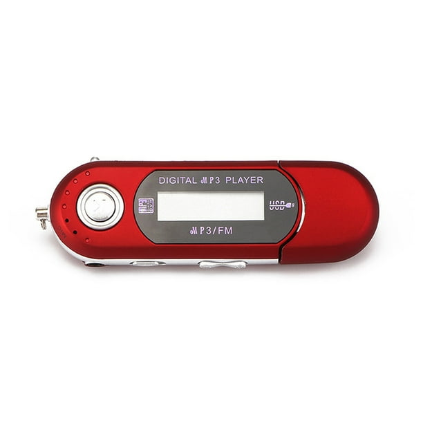 Portátil Mini USB Flash LCD Reproductor de MP3 digital Soporte Flash 32GB Ranura para tarjeta TF Reproductor de música Radio FM Guardurnaity DZ3176-04