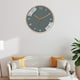 thumbnail image 5 of Reloj de pared silencioso, sin tictac, fácil de leer, moderno, redondo, estilo simple, funciona con pilas, reloj artístico para sala de estar, dormitorio, regalo de Navidad Gris oro rosa, 5 of 7