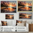 thumbnail image 4 of Designart "Beach Sunset Serenity IV" Nautical & Beach Wall Art Print, 4 of 5