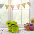 thumbnail image 3 of Easter Flocking Head Figurines, Resin Bunny Statue for Living Room Tabletop Shelf Decor, Cute Pastel Spring Home Decors and Holiday Centerpiece, 3 of 4